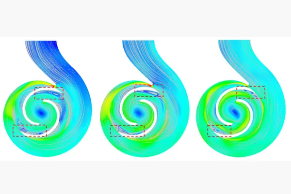 Double Blade Centrifugal Pump Using Hexahedral Meshes