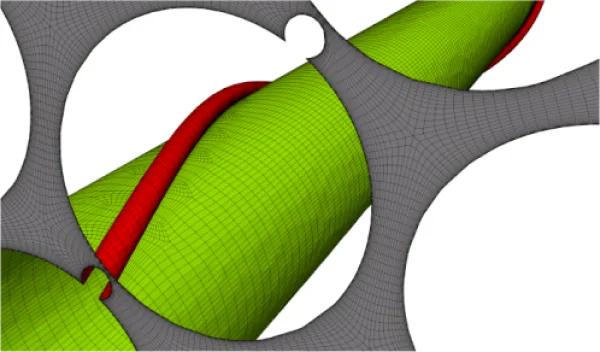 Structured Meshes in Nuclear Fuel Rods CFD