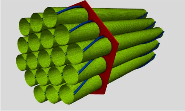 Wire Wrapped Nuclear Fuel Rods