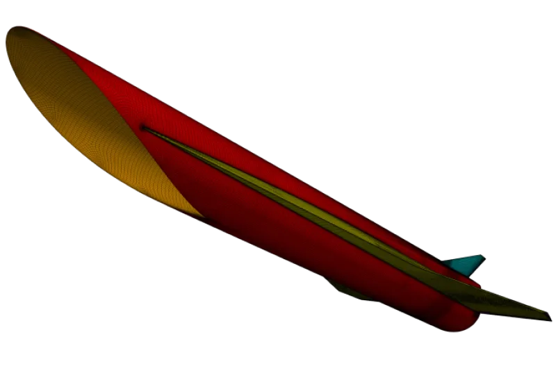 HiFire6 vehicle with Busemann hypersonic intake