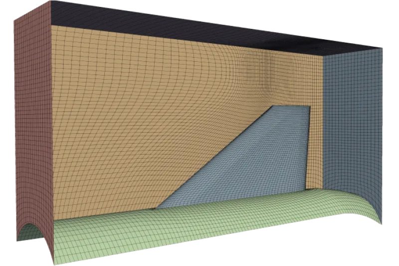 DUC fin meshing